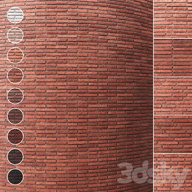 Brick wall 012 3ds Max - thumbnail 1