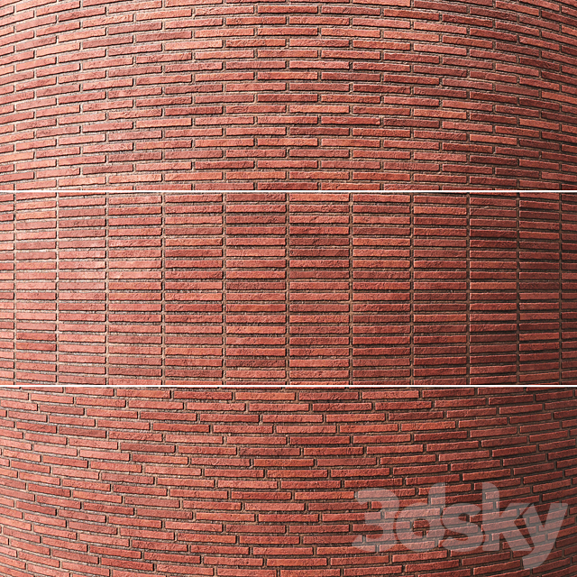 Brick wall 012 3ds Max - thumbnail 3