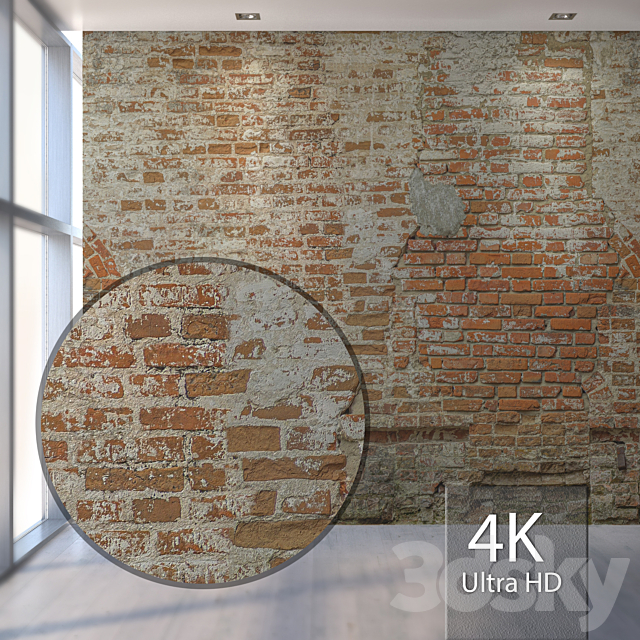 Brick wall 984 3ds Max - thumbnail 1