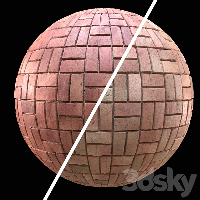 brick wall PBR texture vol 05 3ds Max - thumbnail 1