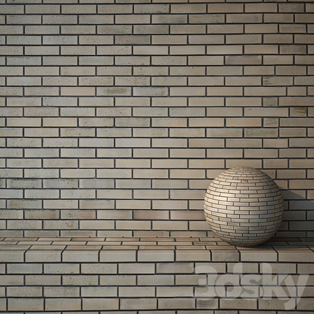 Brick yellow 155 3ds Max - thumbnail 1