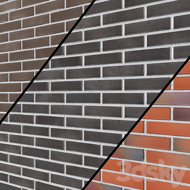 Clinker Tiles Feldhaus Klinker 3ds Max - thumbnail 1