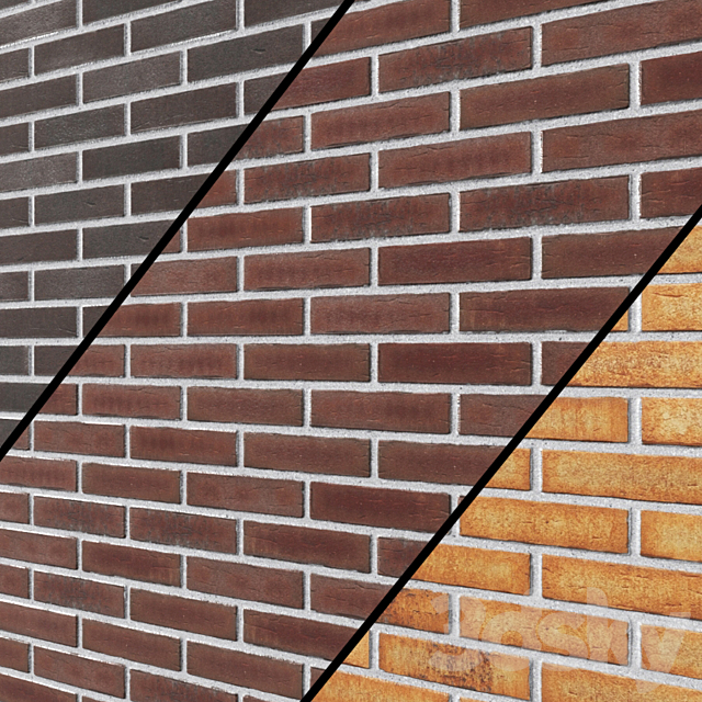 Clinker Tiles Feldhaus Klinker 3ds Max - thumbnail 1