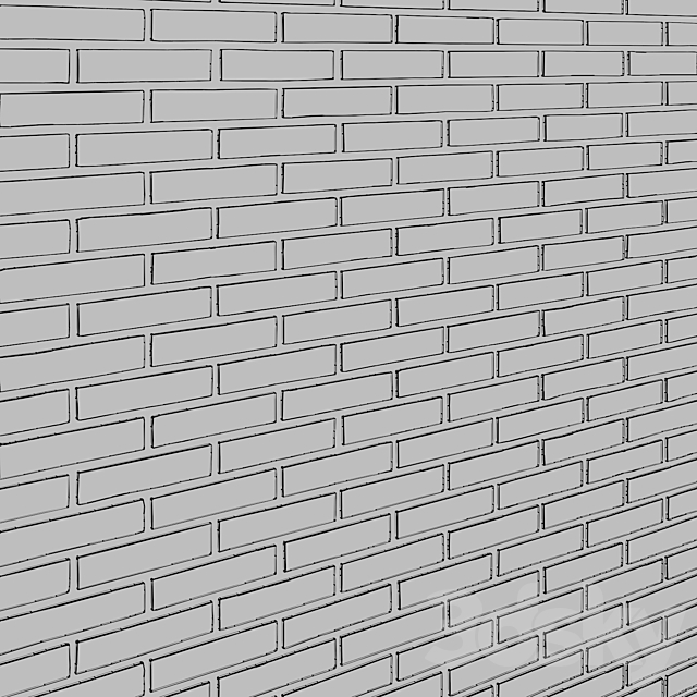 Kamelot – Decorative brick “Manhattan” art. 012 3DS Max Model - thumbnail 3