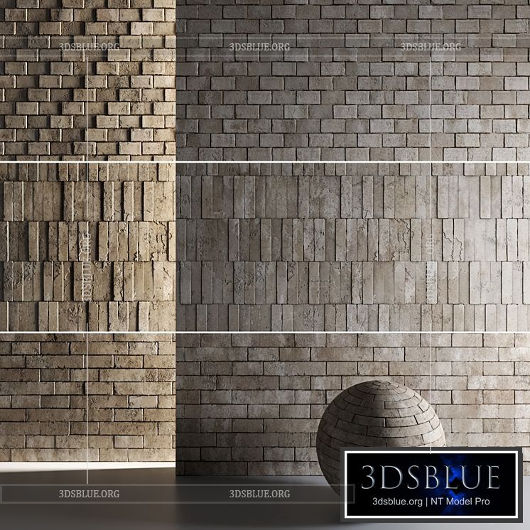 Mrf Rustic Bricks 3DS Max - thumbnail 3