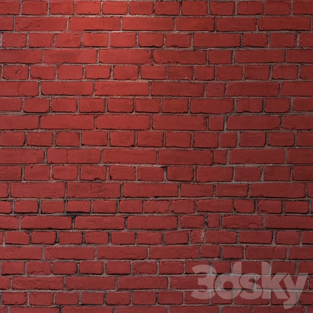 Red brick 808 3ds Max - thumbnail 3