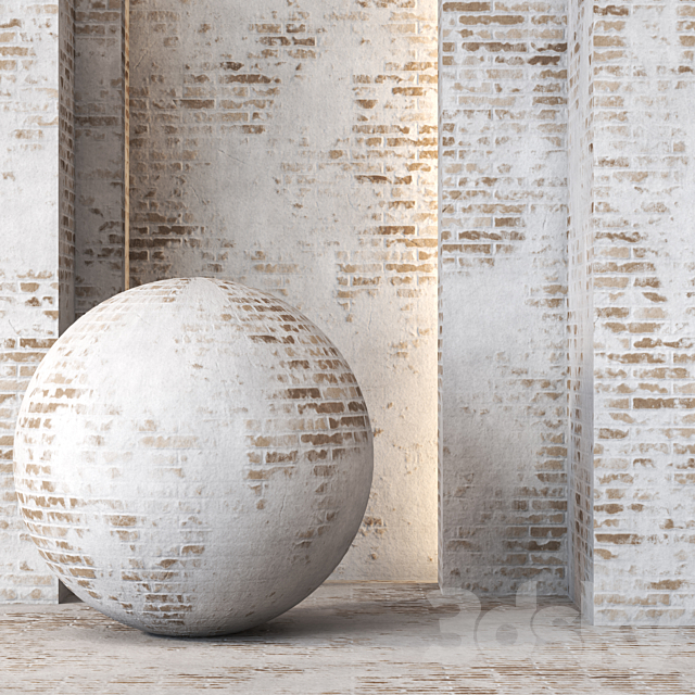 Rustic Brick Texture 4K – Seamless 3ds Max - thumbnail 1