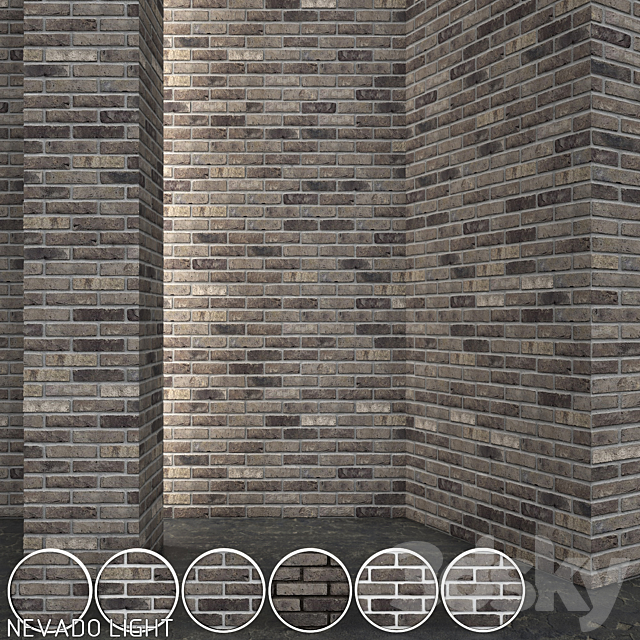 Vandersanden Brick Nevado Light 3ds Max - thumbnail 1