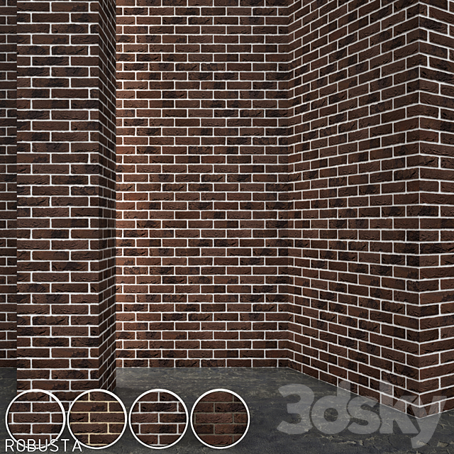 Vandersanden Brick Robusta 3ds Max - thumbnail 1