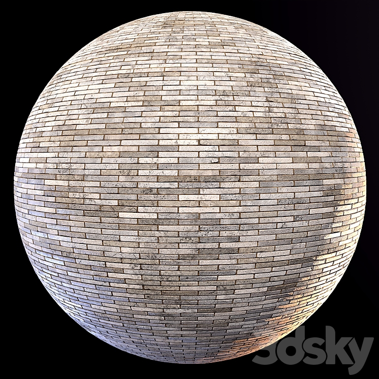 Wall Brick Design-18-2K-PBR 3DS Max Model - thumbnail 1