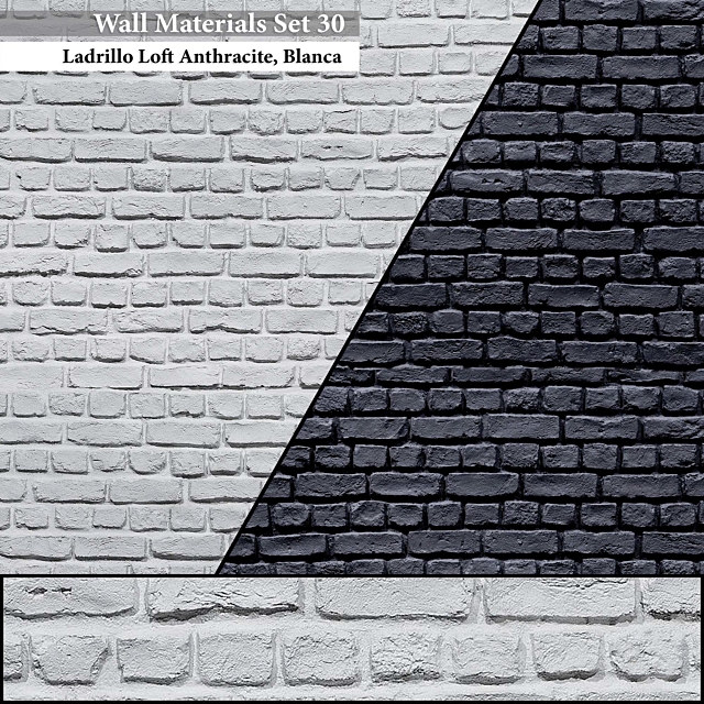 Wall Materials Set 30 3ds Max - thumbnail 1