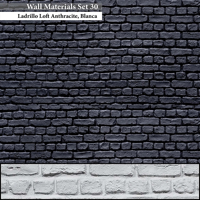 Wall Materials Set 30 3ds Max - thumbnail 2