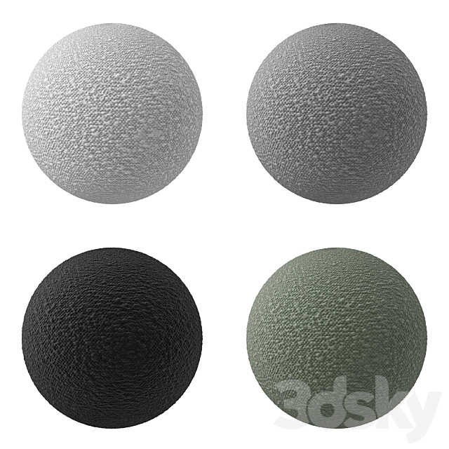 Boucle Fabric 01 Materials 3DS Max Model - thumbnail 3