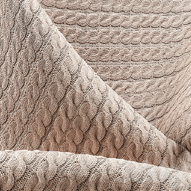 Collection of knitted fabrics 3DS Max Model - thumbnail 1