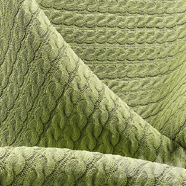 Collection of knitted fabrics 3DS Max Model - thumbnail 2