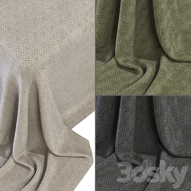 Fabric Collection COMFORTABLE №10 3ds Max - thumbnail 1