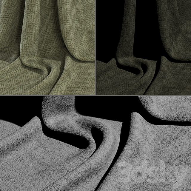 Fabric Collection COMFORTABLE №10 3ds Max - thumbnail 3