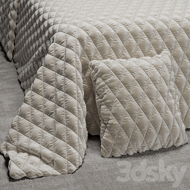 Material Quilted bedspread 3DSMax File - thumbnail 1