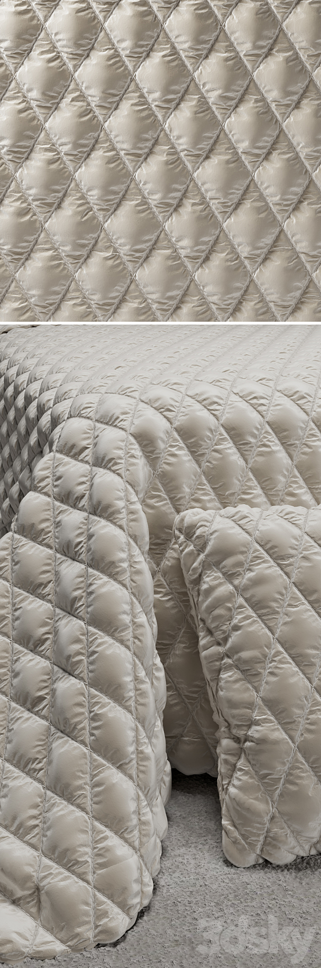 Material Quilted bedspread 3DSMax File - thumbnail 2