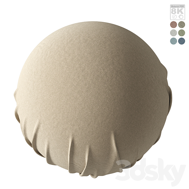 Material set 2 Linen 3ds Max - thumbnail 1