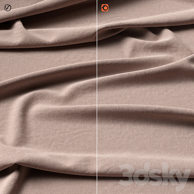 Material set 2 Linen 3ds Max - thumbnail 2