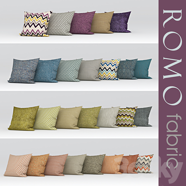 texture romo Marlow fabric a set of fabrics from ROMO 3DSMax File - thumbnail 1