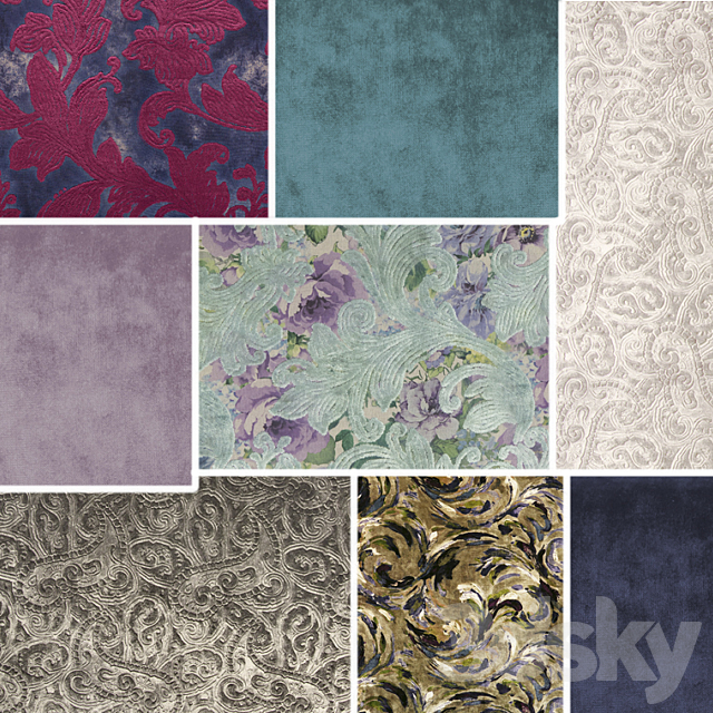 upholstery fabrics 3ds Max - thumbnail 1