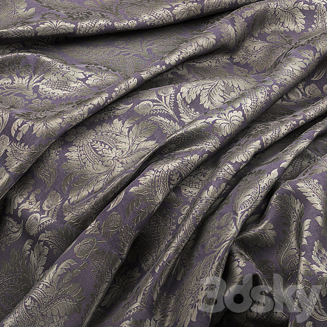 Zofany collection MALMAISON DAMASK 3DS Max Model - thumbnail 2