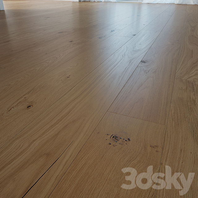 Alabaster Glossy Wooden Oak Floor 3DSMax File - thumbnail 1