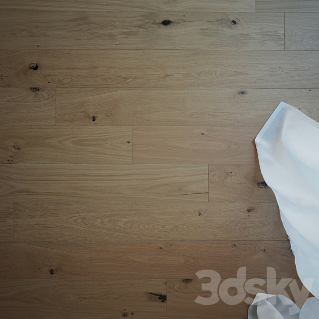 Alabaster Glossy Wooden Oak Floor 3DSMax File - thumbnail 2