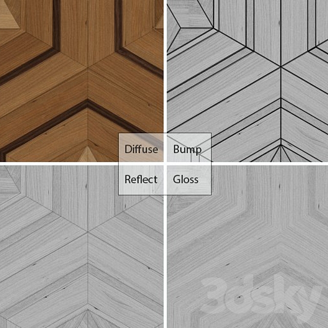 Art parquet 01 3ds Max - thumbnail 2