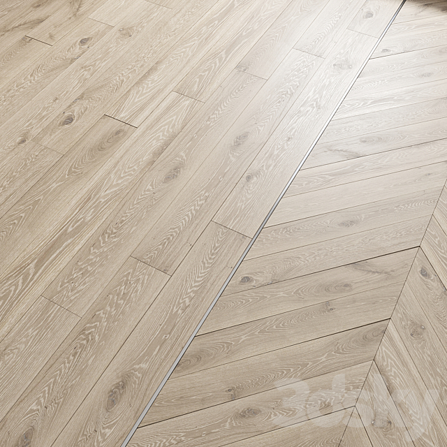 AVE Floor Perfection Oak 4K (Laminate and Chevron Tiles) 3ds Max - thumbnail 1