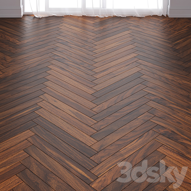 Befag American Walnut Lacquer Parquet Floor in 3 types 3ds Max - thumbnail 2