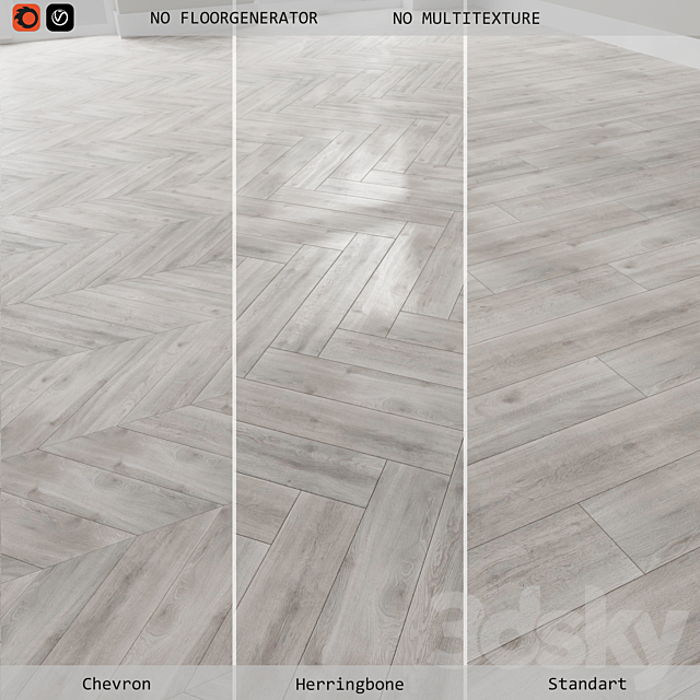 Floor laminate 232 Balanced Oak Gray 3ds Max - thumbnail 1