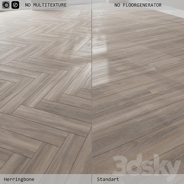 Floor laminate 277 Bostonian Oak Gray 3ds Max - thumbnail 1