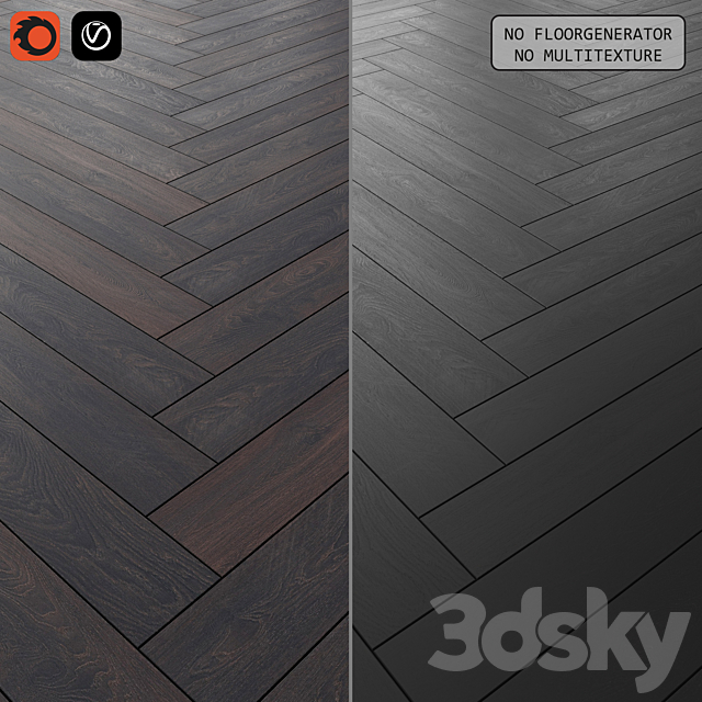 Floor laminate set 2 3DS Max Model - thumbnail 2