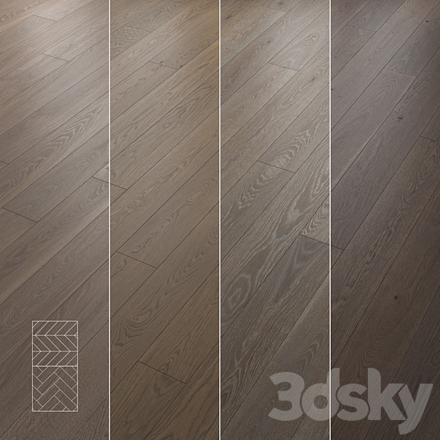 Herringbone parquet chevron s8 3ds Max - thumbnail 1