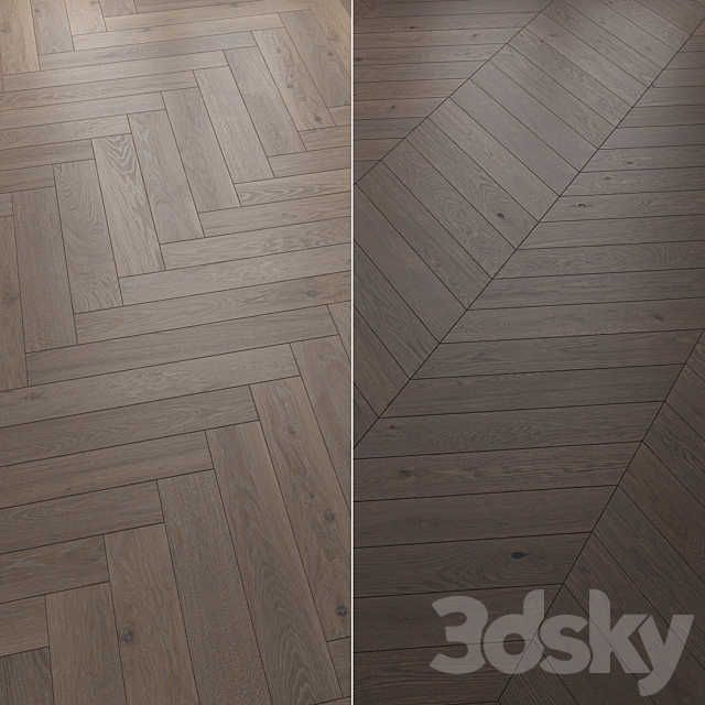 Herringbone parquet chevron s8 3ds Max - thumbnail 2