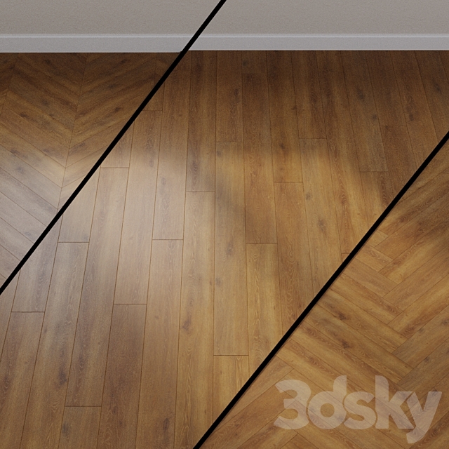 ITEM NO. 537402 HARO Laminate floor TRITTY 200 Aqua Gran Via 4V Honey Veneto Oak * authentic mat. 3ds Max - thumbnail 1