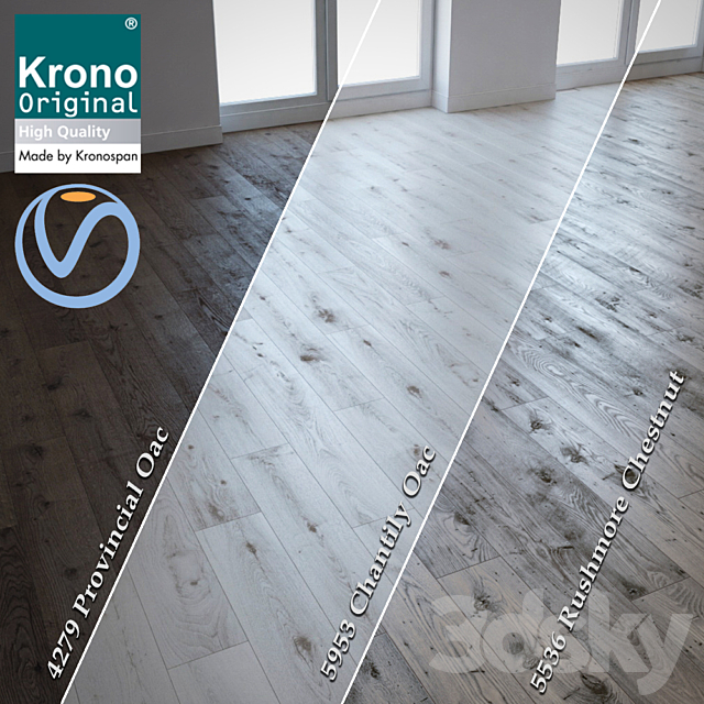 Krono original laminat (No Plugins) 3DSMax File - thumbnail 1