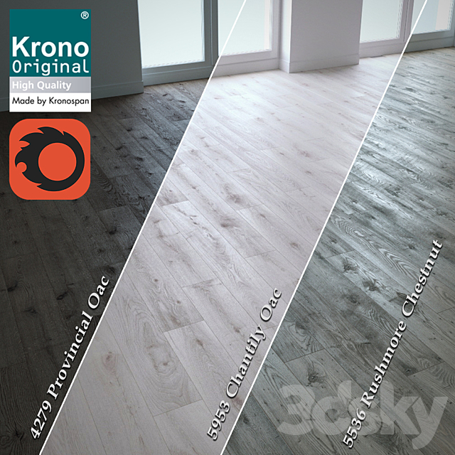 Krono original laminat (No Plugins) 3DSMax File - thumbnail 2