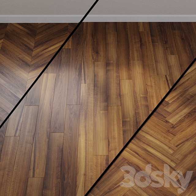 Laminate Haro Tritty 100 526682 Italian Walnut 3ds Max - thumbnail 1