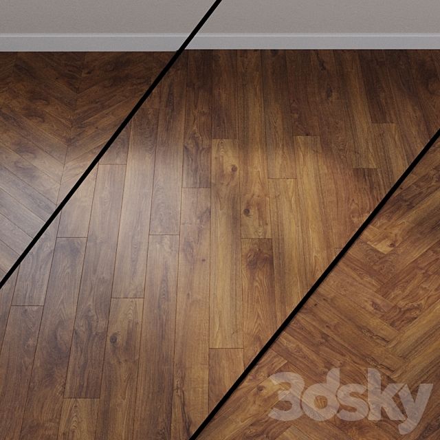 Laminate Haro Tritty 90 Silent CT 538686 Amber Core Oak Plank 1-Strip 3ds Max - thumbnail 1