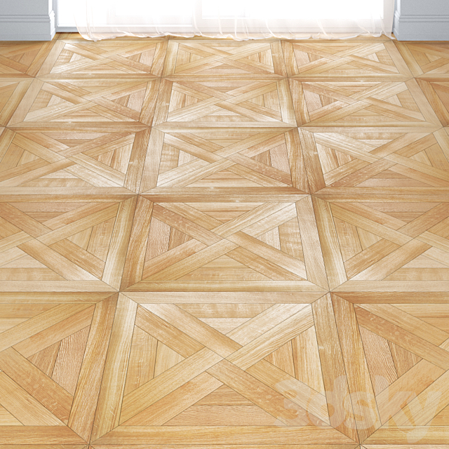 Modular parquet Trianon from the company Coswick. 3ds Max - thumbnail 1