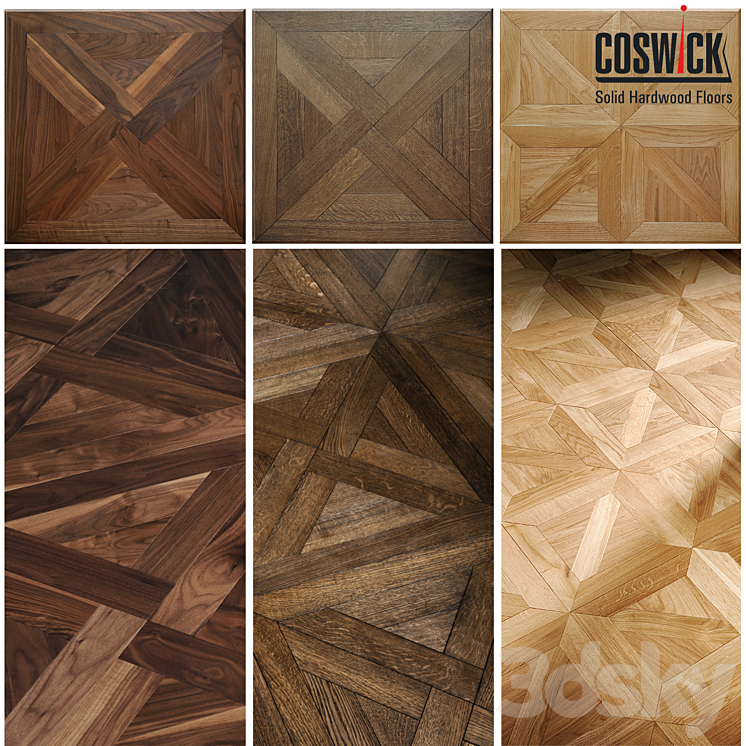 MOSAIC WOOD FLOORS_2 3DS Max - thumbnail 1