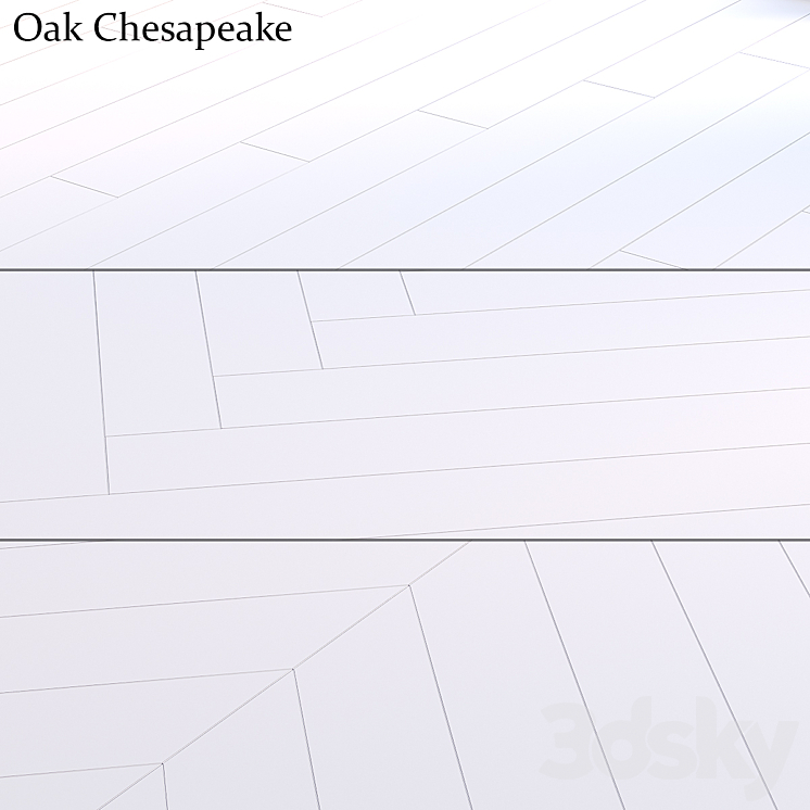 Oak Chesapeake 3DS Max - thumbnail 2