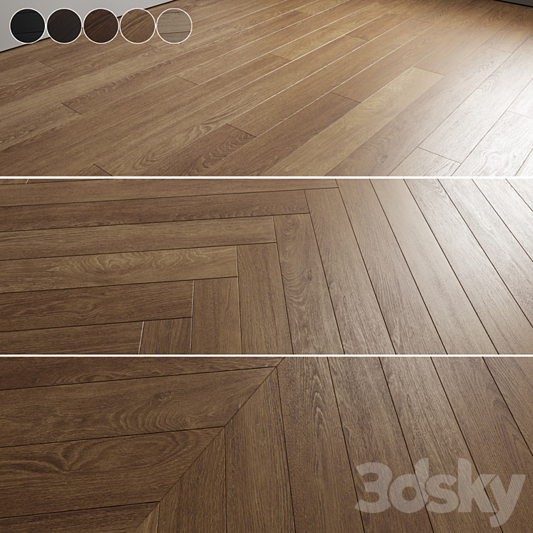 Oak Floor 031 3DS Max Model - thumbnail 1