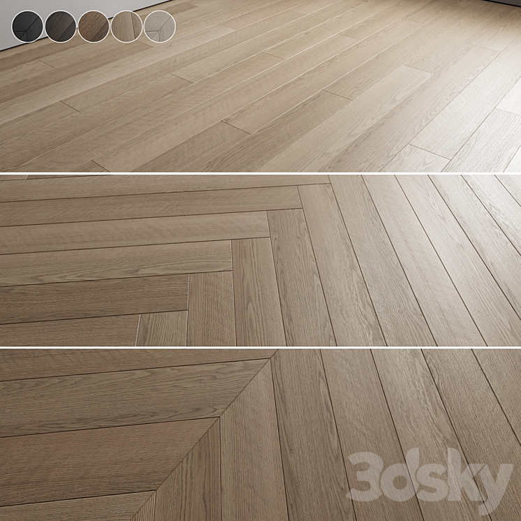 Oak Floor 043 3DS Max Model - thumbnail 1