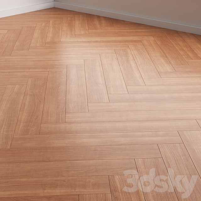 Oak Flooring 4 colors 5 installation styles 09 3DS Max Model - thumbnail 3