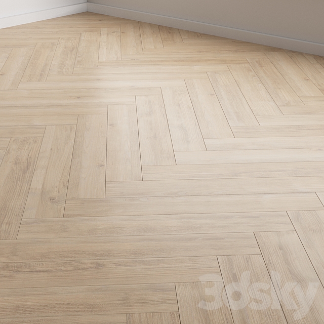 Oak Flooring 4 colors 5 installations 11 3ds Max - thumbnail 3